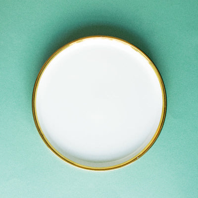 Aurulent Soft-Hued Starter Plate - Ivory White (Clearance Sale) Starter Plates June Trading   