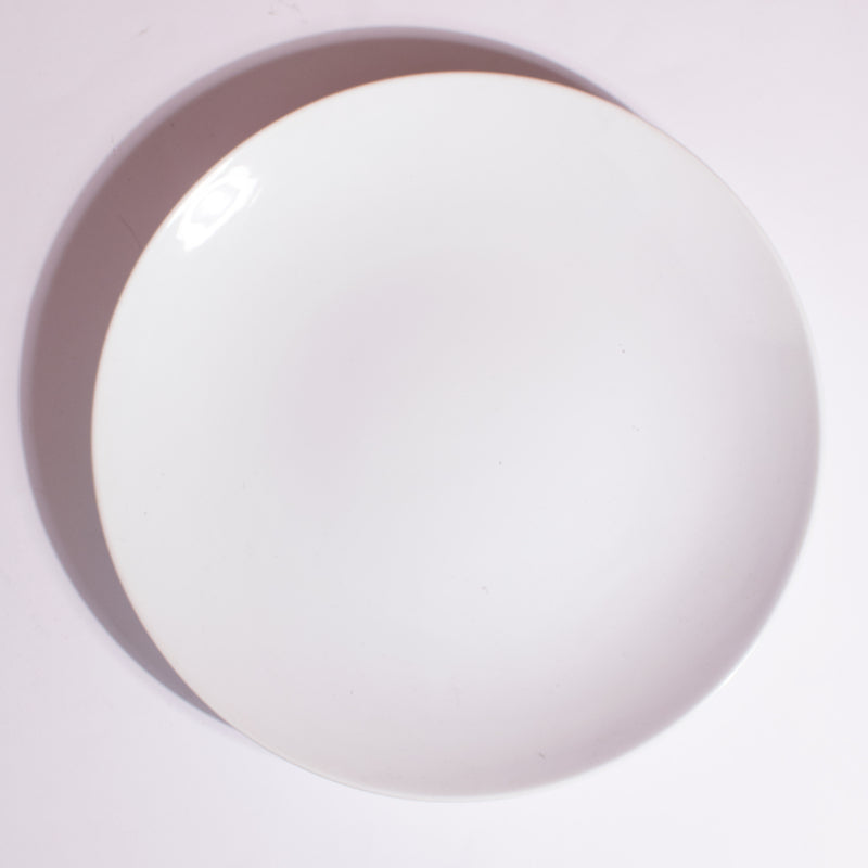 Tinge Pop Pearl White Ceramic Dinner Plate (11 Inches) Dinner Plates June Trading   