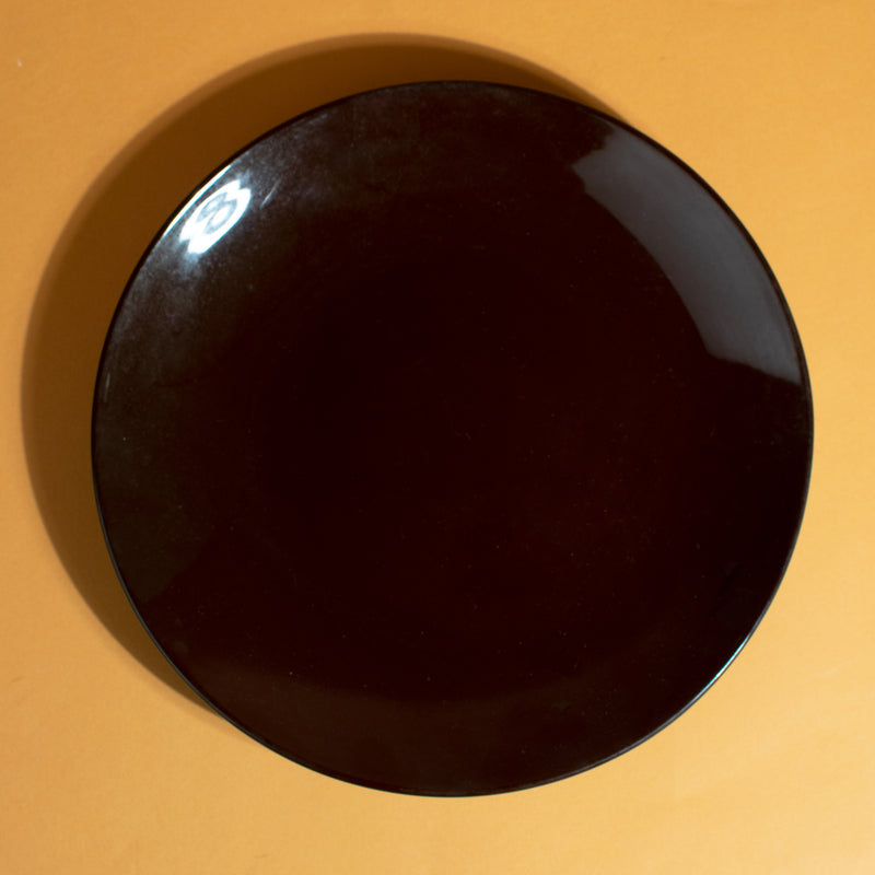 Tinge Pop Bold Brown Ceramic Dinner Plate (11 Inches)