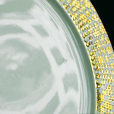 Aurulent Patch & Spiral Texture Dinner Plate (Clearance Sale) Dinner Plates June Trading   