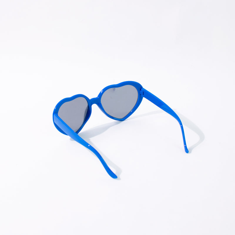 Lapis Blue Heart Effect Diffraction Sunglass Eyewear June Trading   