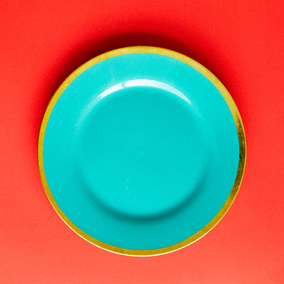 Aurulent Tones Of Ocean Dinner Plate (Clearance Sale) Dinner Plates June Trading   