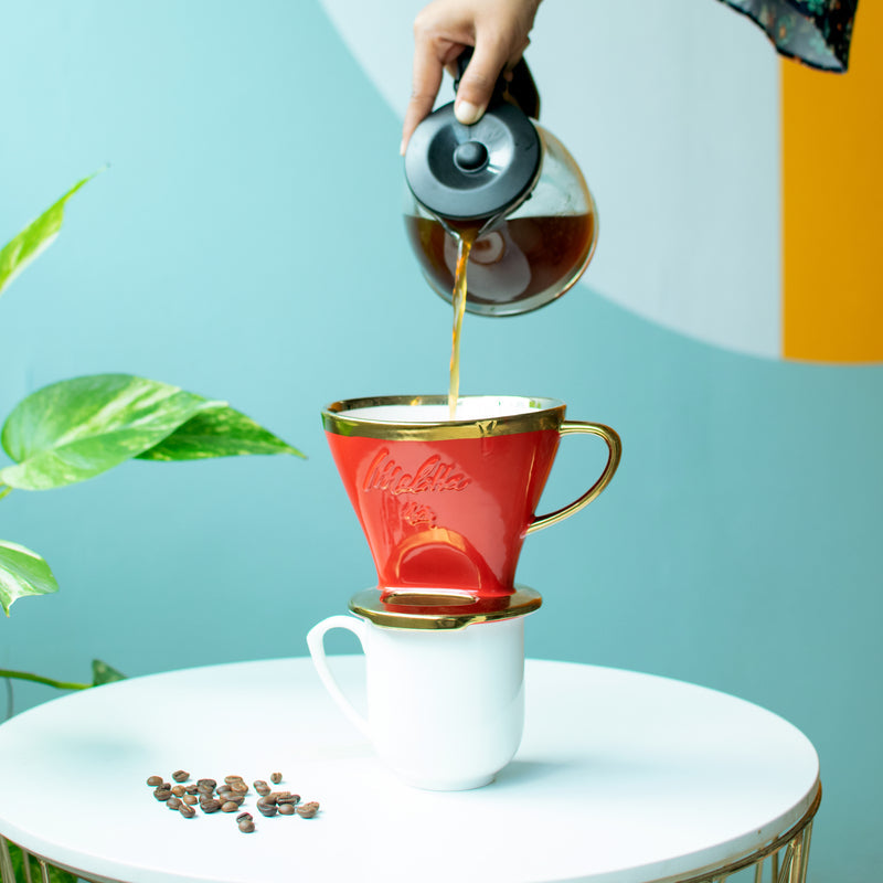 Retro Ceramic Coffee Pour Over