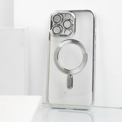 iPhone 15 Pro Max Magsafe Metallic Case With Camera Lens Protector