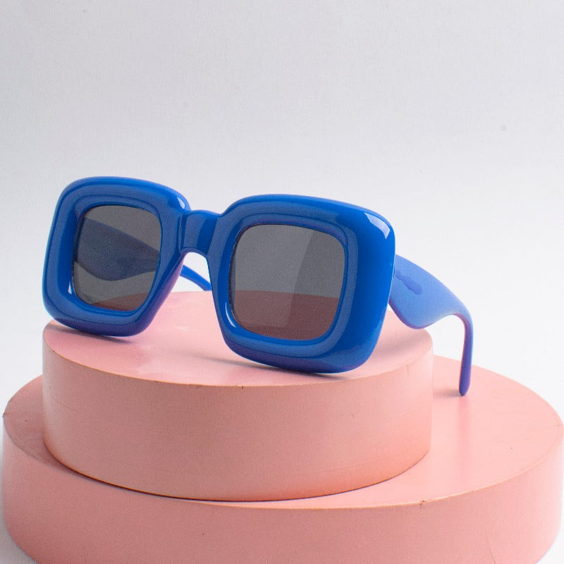 Berry Blue Funky Oversized Kid's Sunglasses