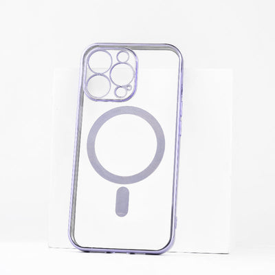 Metallichrome Luxe Lavender Magsafe Clear iPhone Cover Mobile Phone Cases June Trading iPhone 13 Pro  