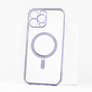 Metallichrome Luxe Lavender Magsafe Clear iPhone Cover Mobile Phone Cases June Trading iPhone 13 Pro Max  