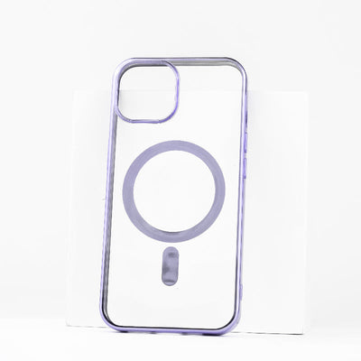 Metallichrome Luxe Lavender Magsafe Clear iPhone Cover Mobile Phone Cases June Trading iPhone 14  