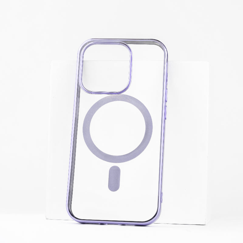Metallichrome Luxe Lavender Magsafe Clear iPhone Cover Mobile Phone Cases June Trading iPhone 14 Pro  