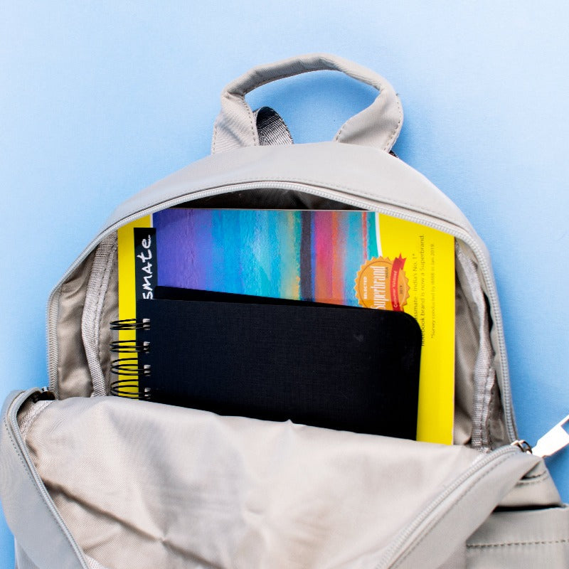 Shimmer Silver Minimalist Backpack Backpacks ERL   