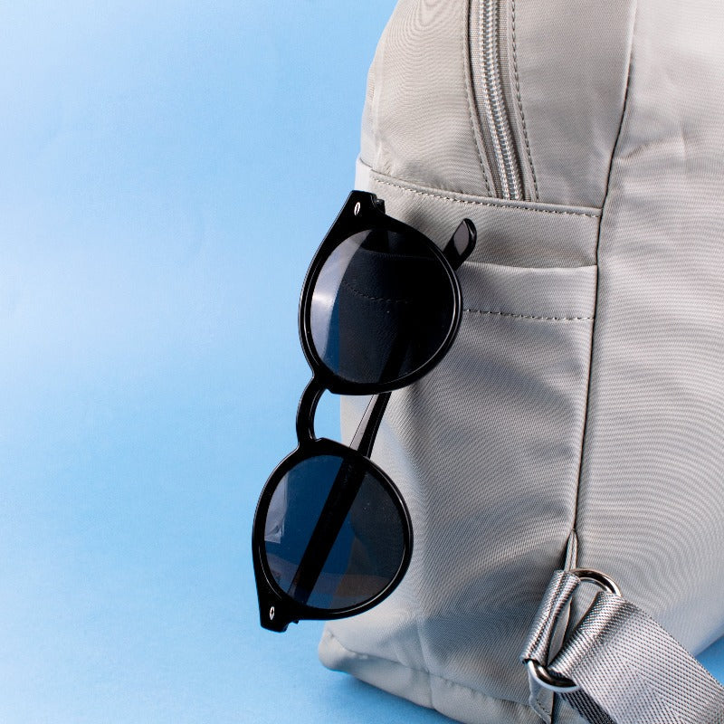 Shimmer Silver Minimalist Backpack Backpacks ERL   