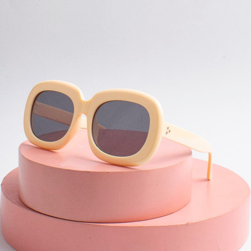 Yellowish Giggle Oversized Goggles Kids' Sunglasses