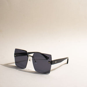 Glam Over Subtle Black Sunglass Eyewear The June Shop   