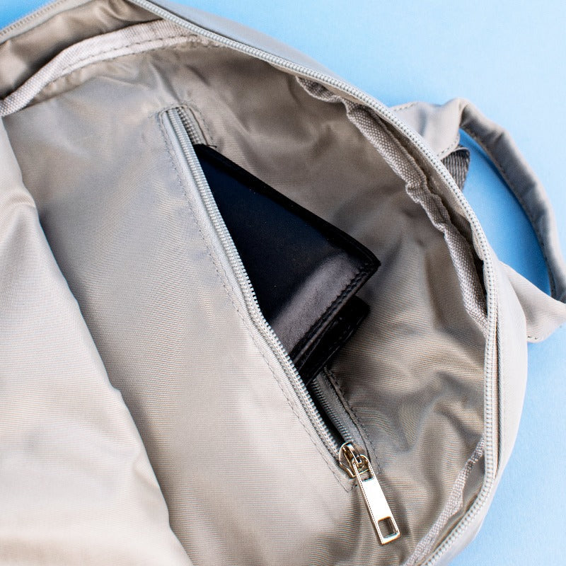 Shimmer Silver Minimalist Backpack Backpacks ERL   