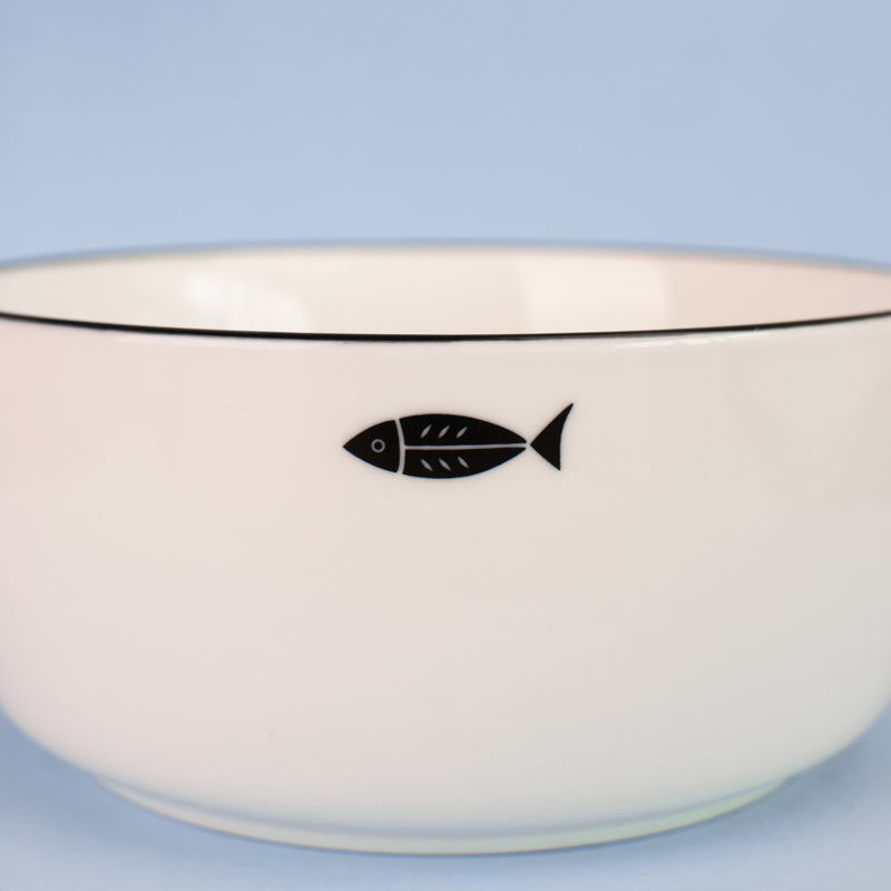 Fish Enamel Serving Bowl Soup Bowls June Trading   