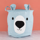 Fun Quirky Laundry Basket for Home Laundry Bag June Trading Powder Blue  