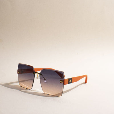Glam Over Subtle Orange Sunglass Eyewear The June Shop   