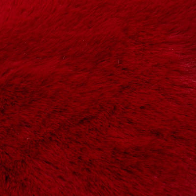 Velvet Plush Comfort Ruby Red Room Mat (100% Anti-Slip)