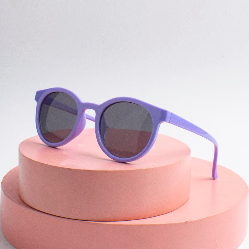 Violet Playful Orbit Round Kids' Sunglasses