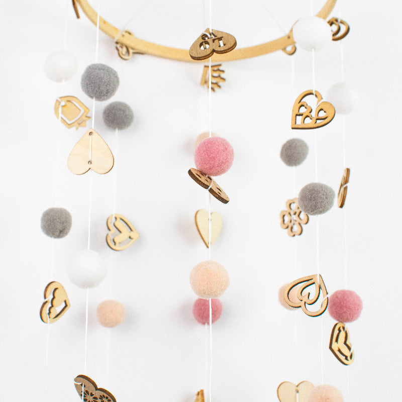 Rain Of Stars Baby Mobile Macrame June Trading   