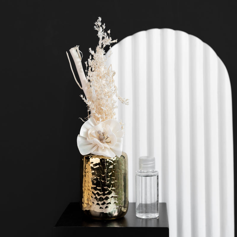 Sterling Vase Pampas Reed Diffuser Aroma Diffusers June Trading Wild Rose  