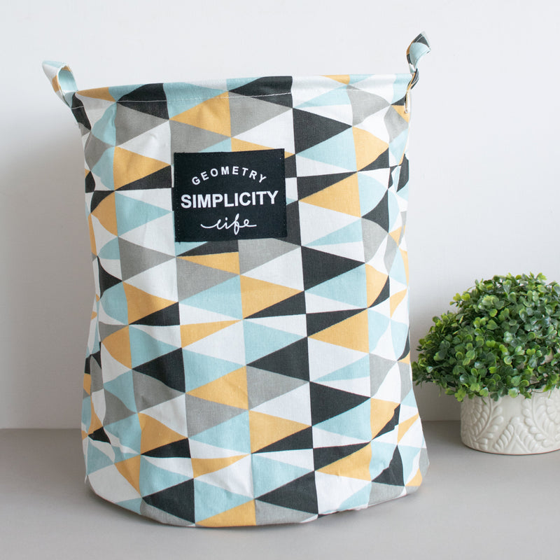 Vivid Geometric Laundry Basket for Home Laundry Bag June Trading Aztec Print  