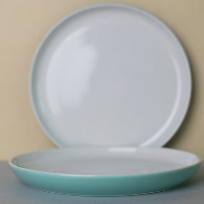Coloured Base Serving Plate (8 Inches) Starter Plates June Trading Sea Green  