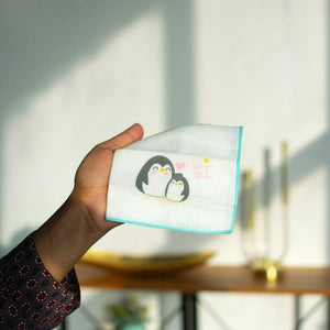 Adorable Penguin Duo Handkerchief Handkerchiefs ERL   