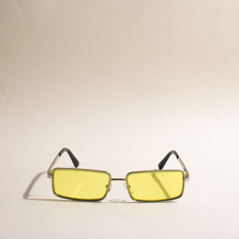 Fashionably Late Corn Yellow Sunglass Eyewear The June Shop   