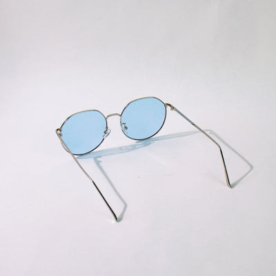 Designer Round Sky Blue Sunglass Eyewear June Trading   