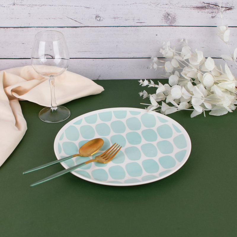 Cadet Blue Assorted Ovals Dinner Plate (10 Inches) Dinner Plates June Trading   