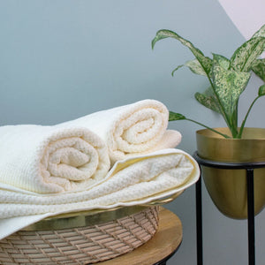 Buttermilk Yellow Microfiber Towel Hand Towels ERL   