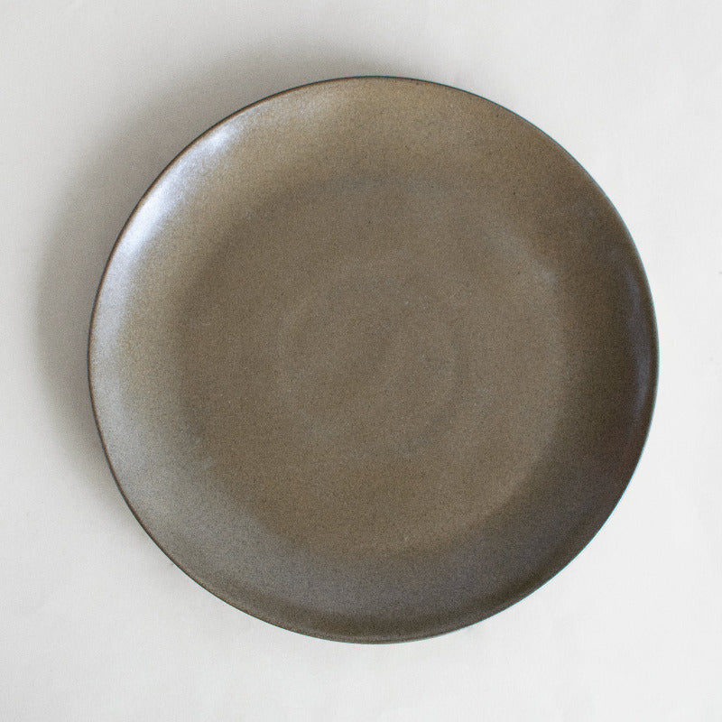 Glazed Earthenware Dinner Plate - Burnt Brown (9 Inches) Dinner Plates June Trading   