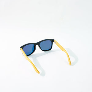 Rimless Pop Yellow Wayfarer Sunglass Eyewear June Trading   