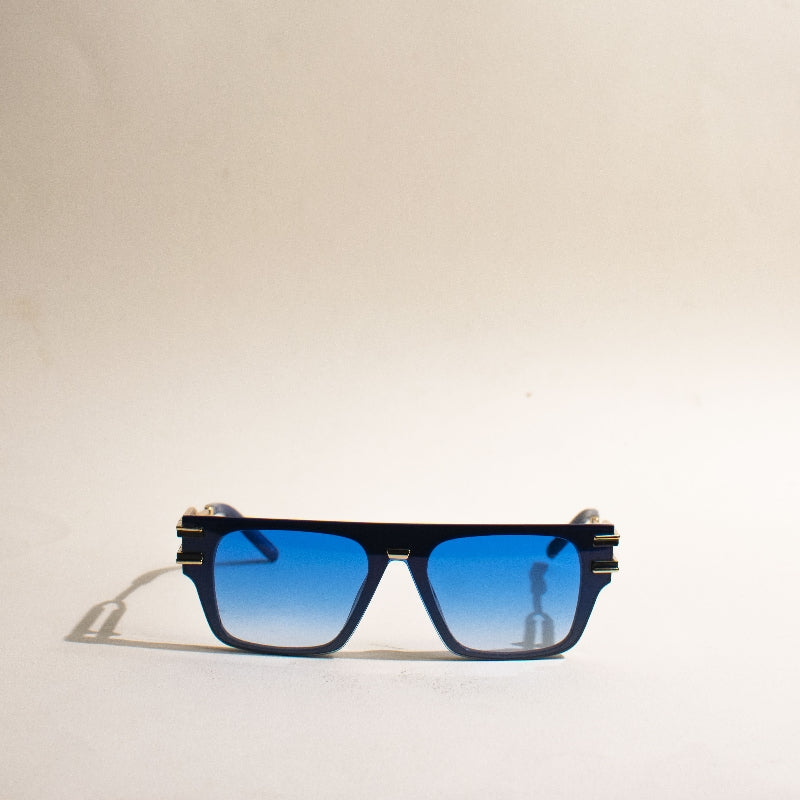 For Legends Square Blue Sunglass Eyewear The June Shop   