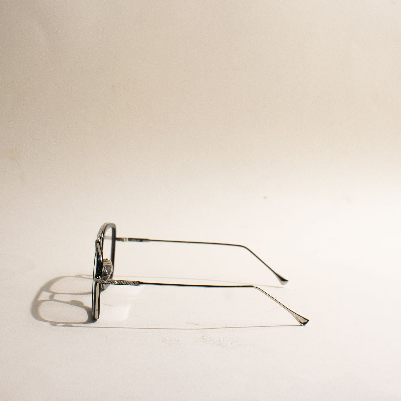 Legendary Rectangle Clear Sunglass Eyewear June Trading   