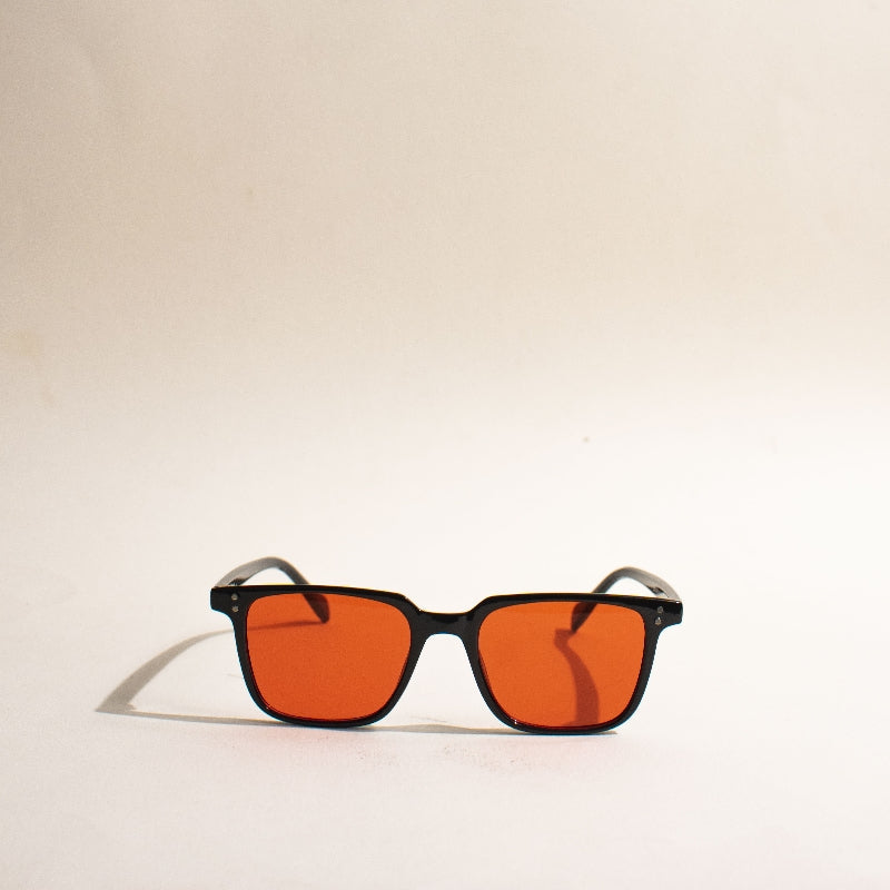 Sleek Square Orange Sunglass Eyewear June Trading   