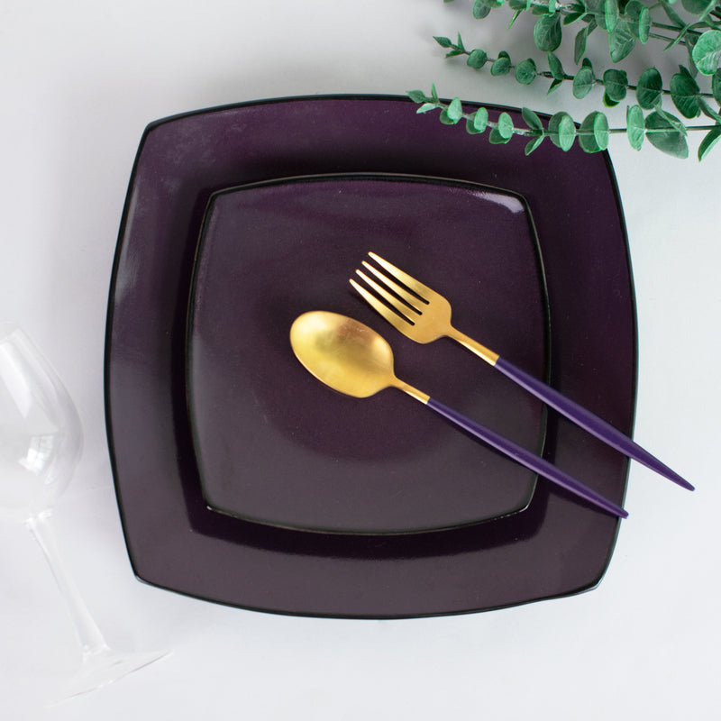 Berry Purple Glossy Starter Plate (7 Inches) Starter Plates June Trading   