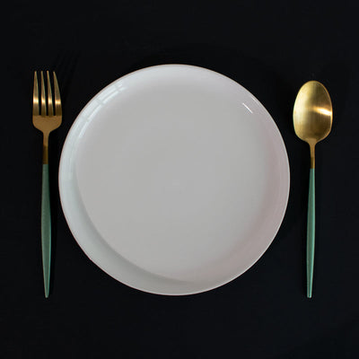 Jade Black Base Dinner Plate (10 Inches) Dinner Plates June Trading   