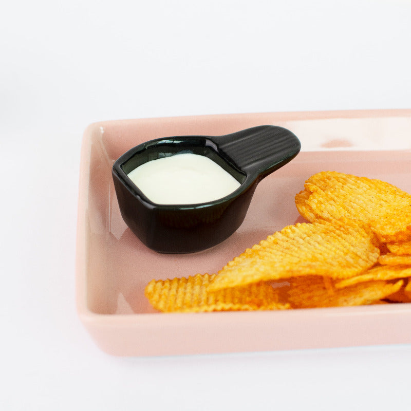 Dip Serving Ceramic Bowl Serving Bowls June Trading Ink Black  