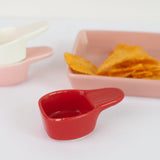 Dip Serving Ceramic Bowl Serving Bowls June Trading Cherry Red  