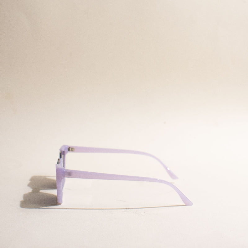 Chic Cateye Square Pale Lilac Sunglass Eyewear June Trading   