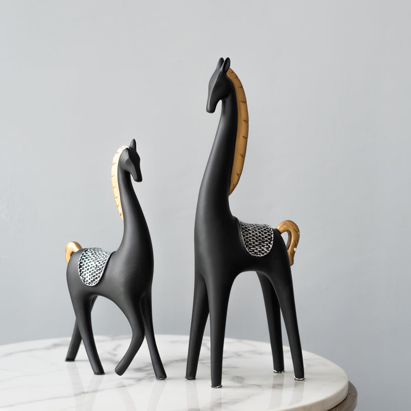 Tranquil Horse Sculpture (Set of 2) Artifacts June Trading   