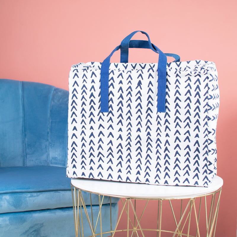 Aztec Pattern Blanket Cover Bag Tote Bag June Trading White Tribe  