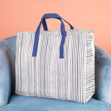 Aztec Pattern Blanket Cover Bag Tote Bag June Trading White Stream  