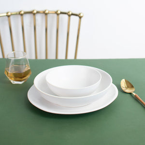 Uneven Soft-Hued Small Serving Bowl - Ivory White (6 Inches) Serving Bowls June Trading   