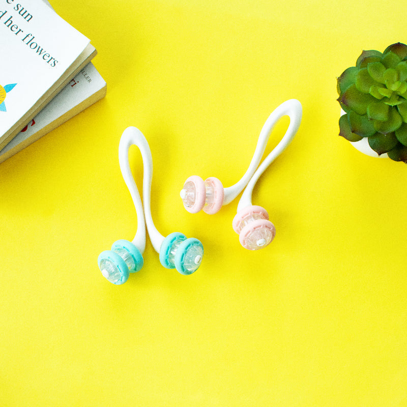 Soft-Hued V-Shaped Body Roller & Massager