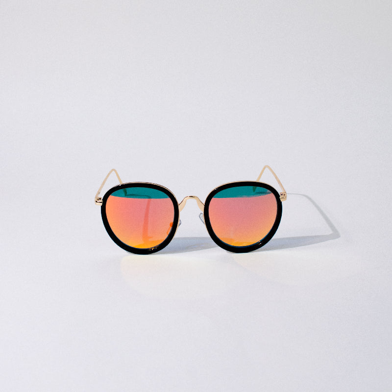 Sleek & Classy Orange-Tone Mirror Sunglass Eyewear ERL   