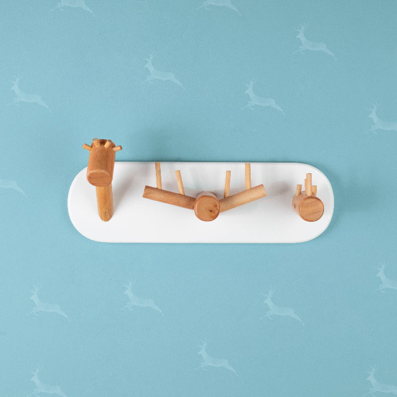 Wooden Playful Hook Organizer