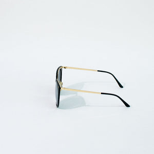 Flick It Round Cat Eye Cool-Tone Sunglass Eyewear ERL   